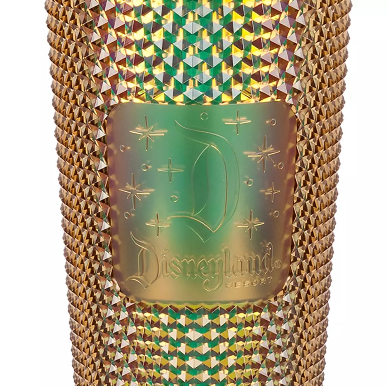 Disneyland Geometric Starbucks Tumbler with Straw – Gold
