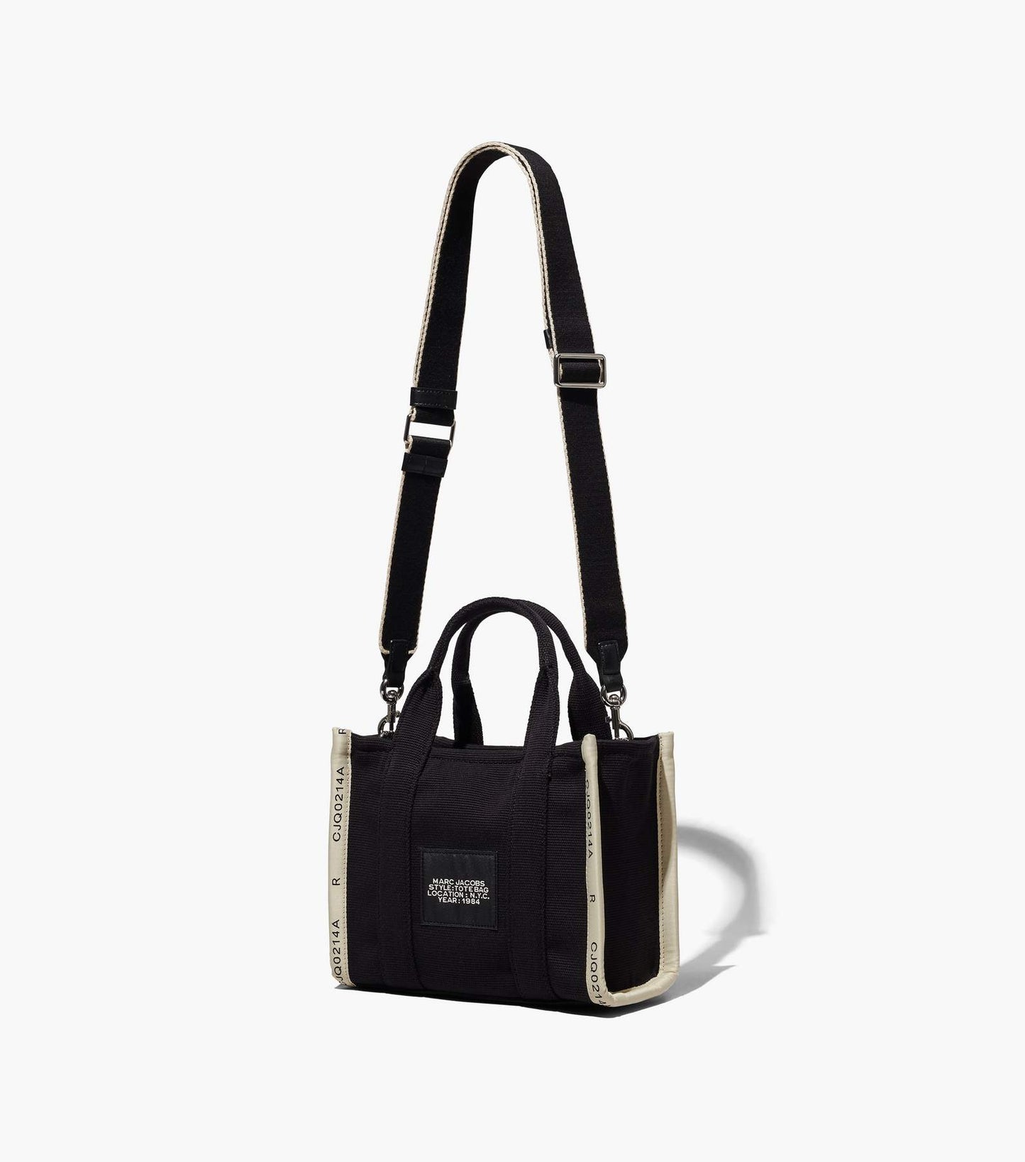 THE JACQUARD MINI TOTE BAG MARC JACOBS BLACK