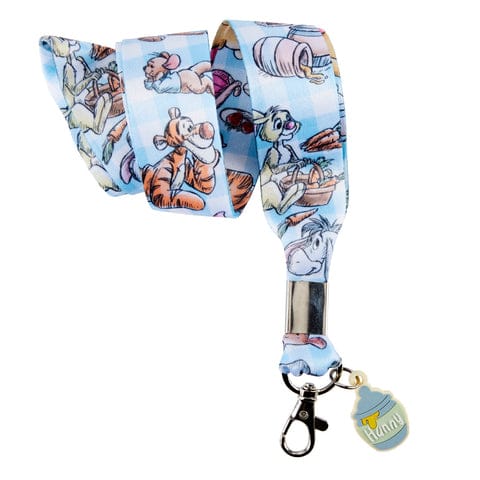 Winnie the Pooh Picnic Scene Lanyard with Card Holder