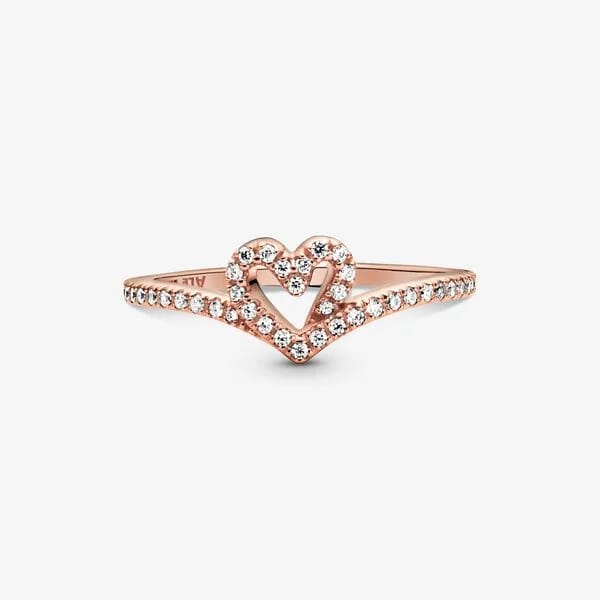 Wishbone Heart-Anillo