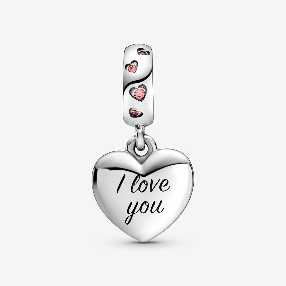 Script Heart Mom Necklace Set