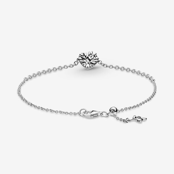 Heart Family Tree Chain Bracelet