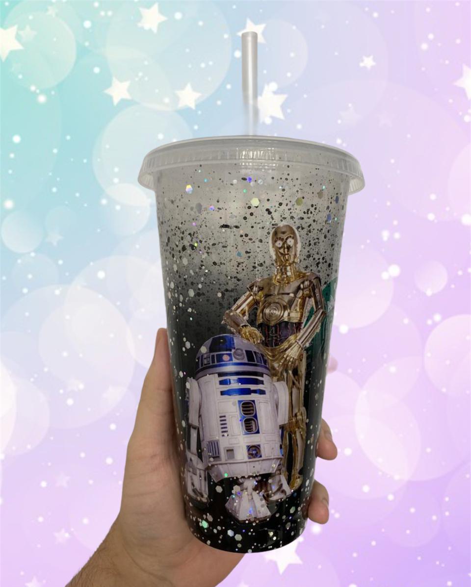 Vaso Starbucks-Star Wars ~R2d2 & C3po