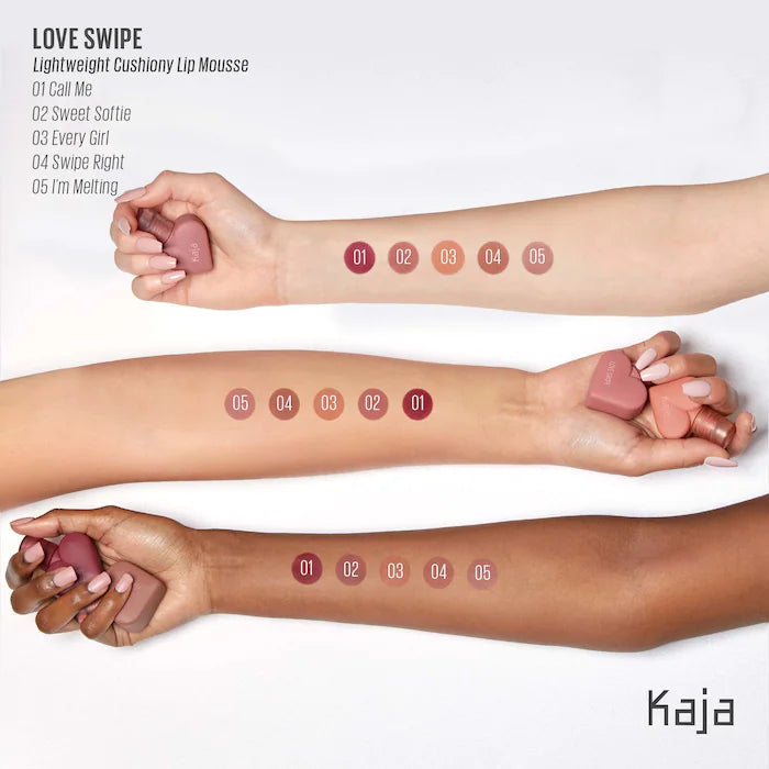 Kaja LOVE SWIPE Lightweight Cushiony Lip Mousse- Sweet Softie