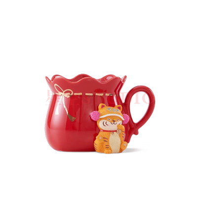 Watermelon Red Lucky Tiger Mug