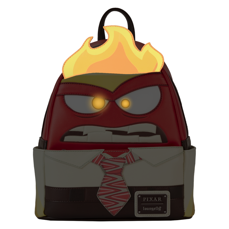 Inside Out Exclusive Anger Cosplay Light Up Glow Mini Backpack