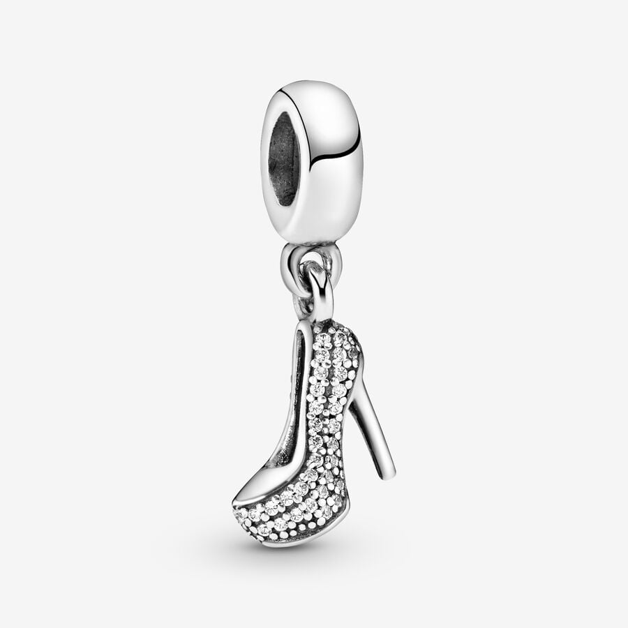 Pavé Stiletto Shoe Dangle Charm