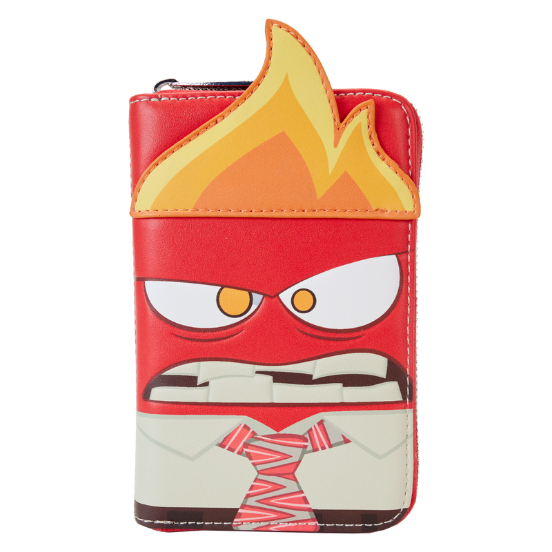 Inside Out Exclusive Anger Cosplay Glow Zip Around Wallet