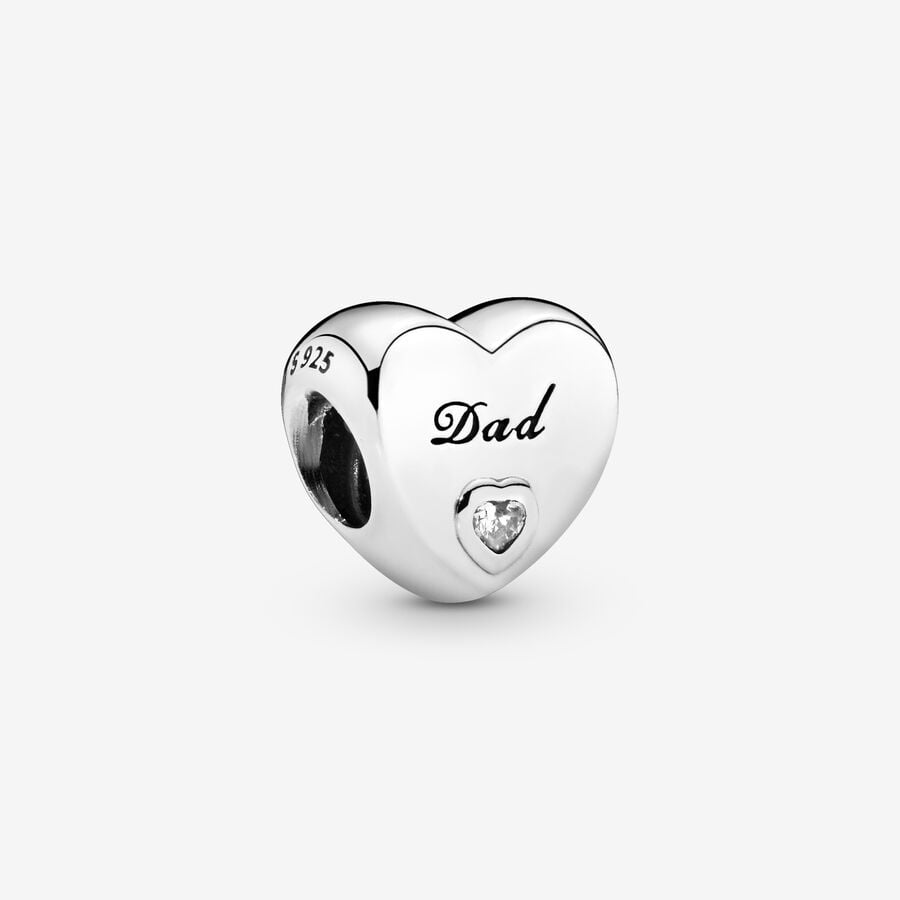 Dad Heart Charm