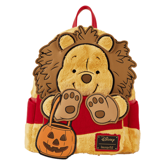 Winnie the Pooh Halloween Costume Plush Cosplay Mini Backpack