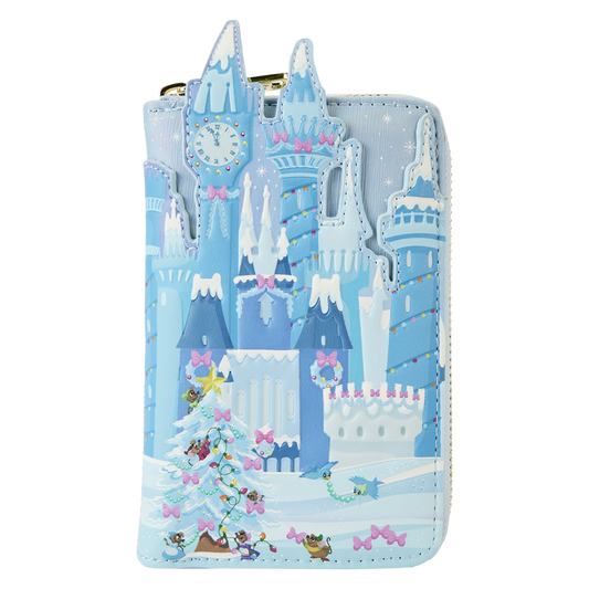 Cinderella Exclusive Holiday Castle Zip Around Wallet