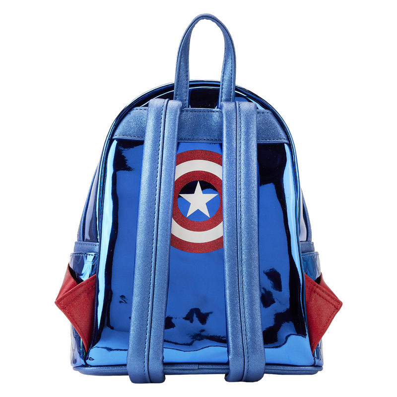 Marvel Metallic Captain America Cosplay Mini Backpack