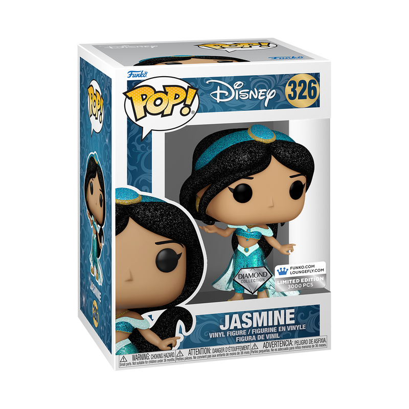 Limited Edition Bundle - Aladdin 30th Anniversary Palace Mini Backpack and Pop! Jasmine (Diamond)