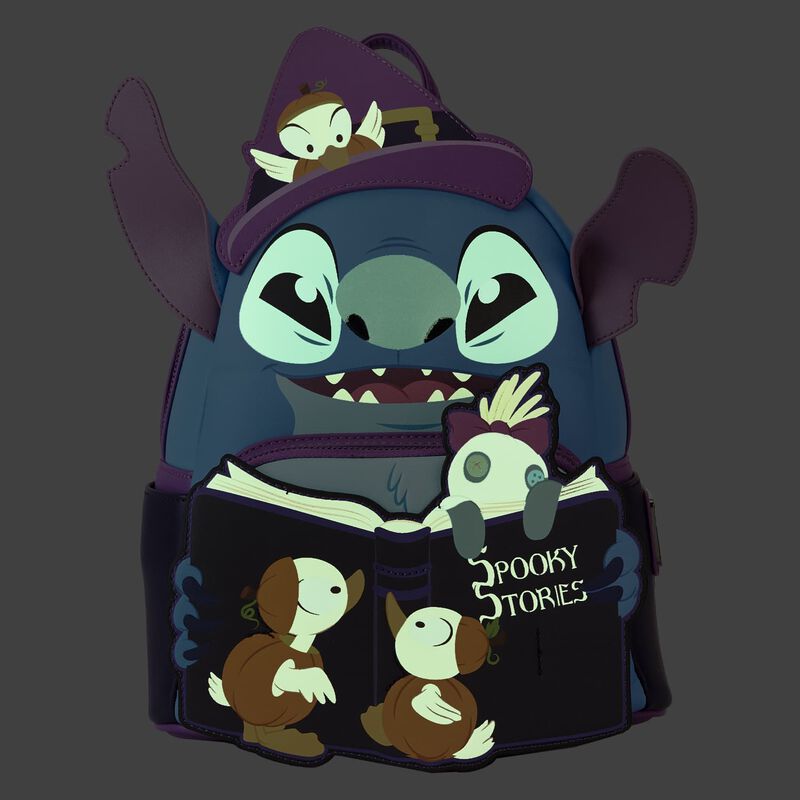 Stitch Exclusive Spooky Stories Halloween Glow Mini Backpack