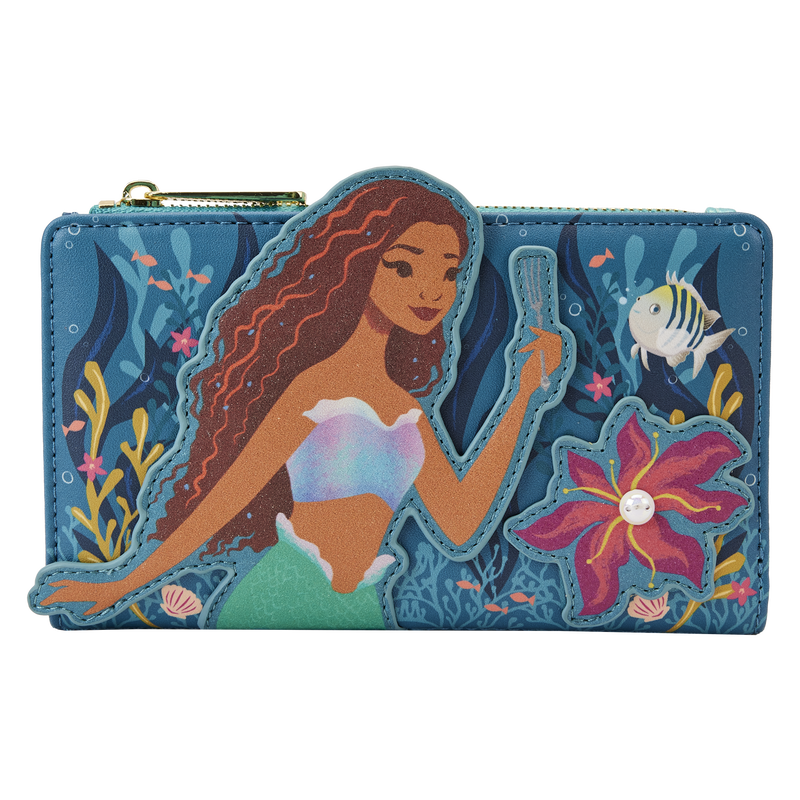 The Little Mermaid Live Action Flap Wallet