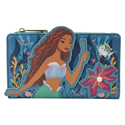 The Little Mermaid Live Action Flap Wallet