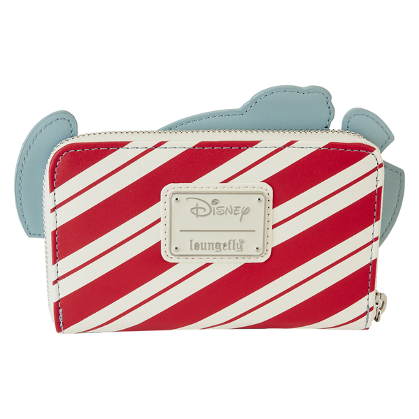 Stitch Holiday Glitter Zip Around Wallet