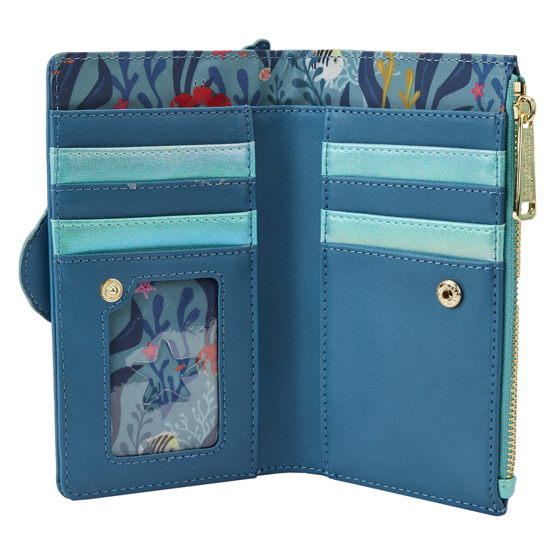 The Little Mermaid Live Action Flap Wallet