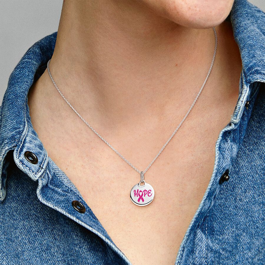 Hope Pink Ribbon Pendant