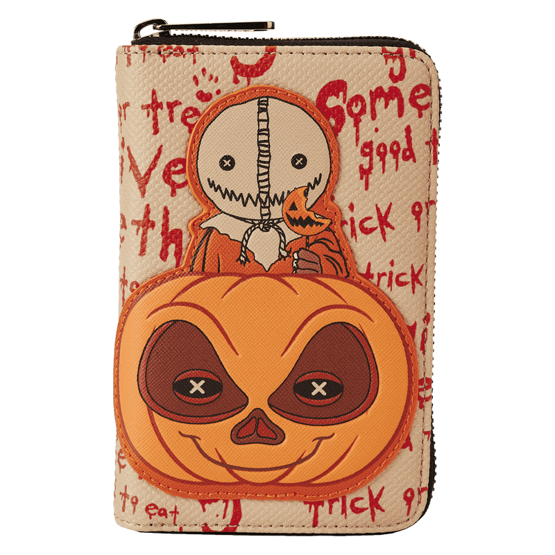 Trick 'r Treat Sam Pumpkin Zip Around Wallet