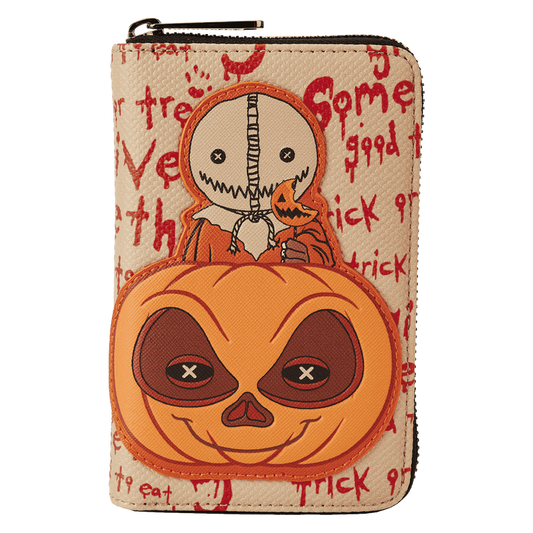 Trick 'r Treat Sam Pumpkin Zip Around Wallet