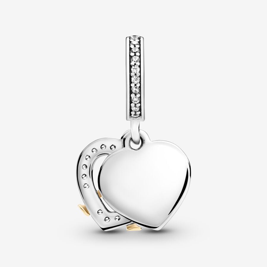 Two-tone Happy Anniversary Dangle Charm