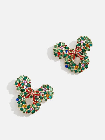 Mickey Mouse Disney Welcome Wreath Earrings