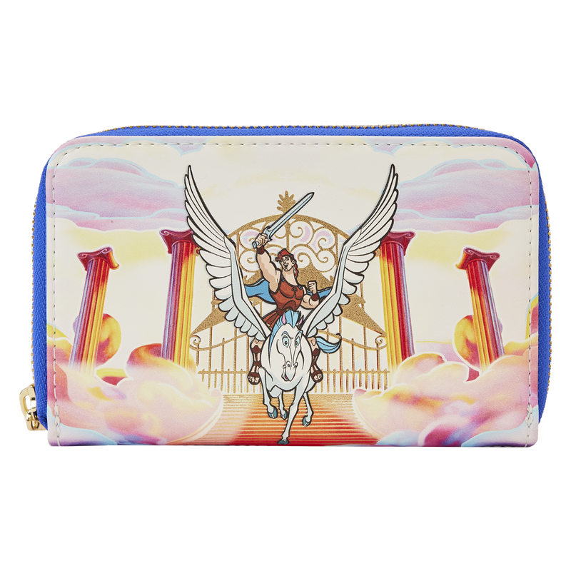 Hercules Mount Olympus Golden Gates Zip Around Wallet