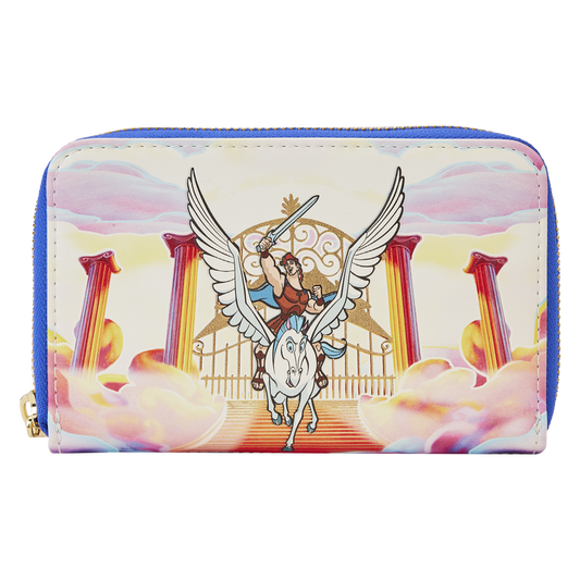 Hercules Mount Olympus Golden Gates Zip Around Wallet