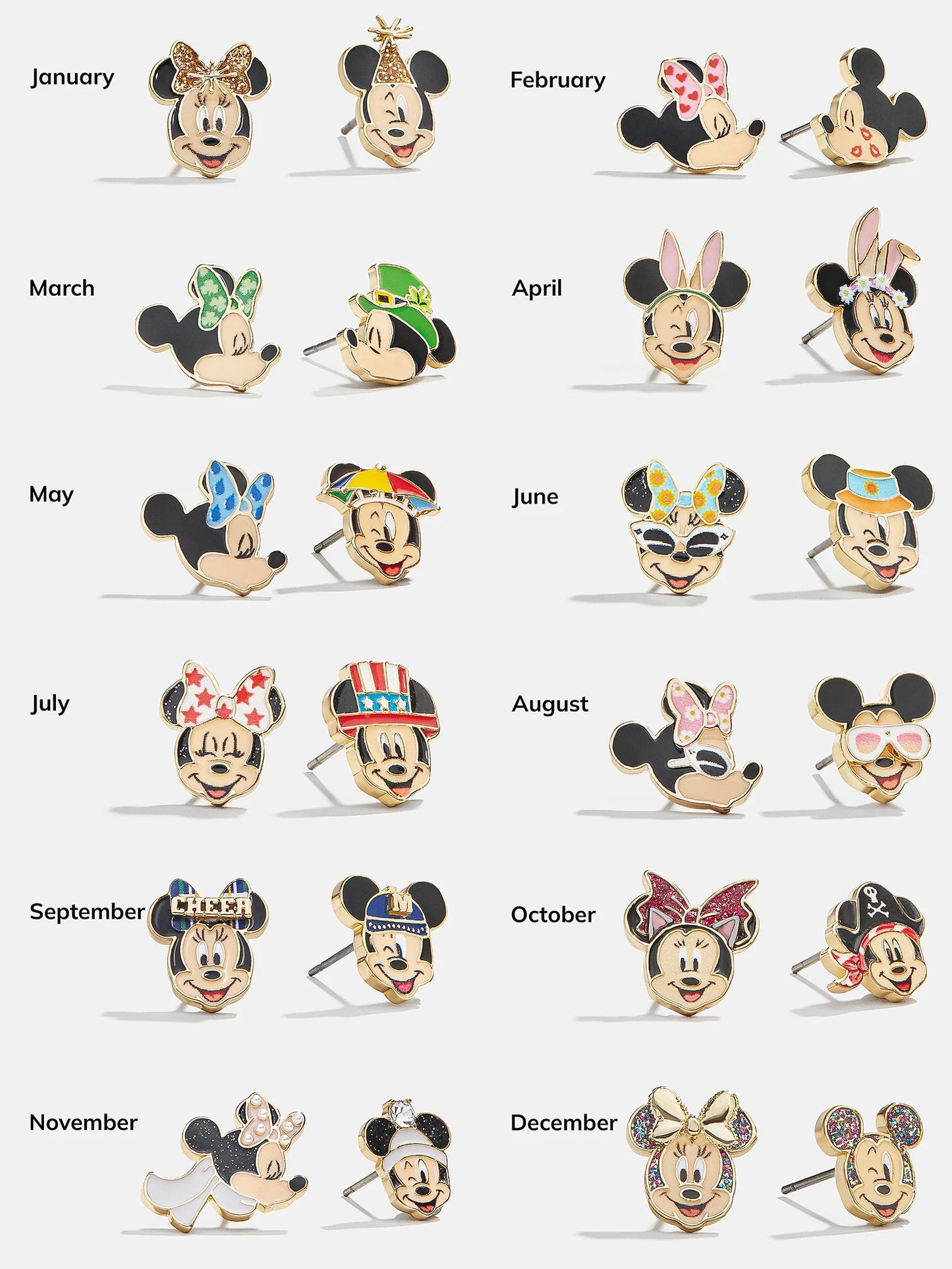 12 Months Of Disney Earring Set