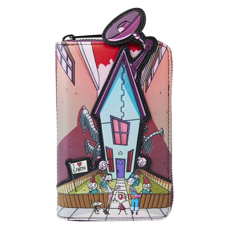 Invader Zim Secret Lair Zip Around Wallet