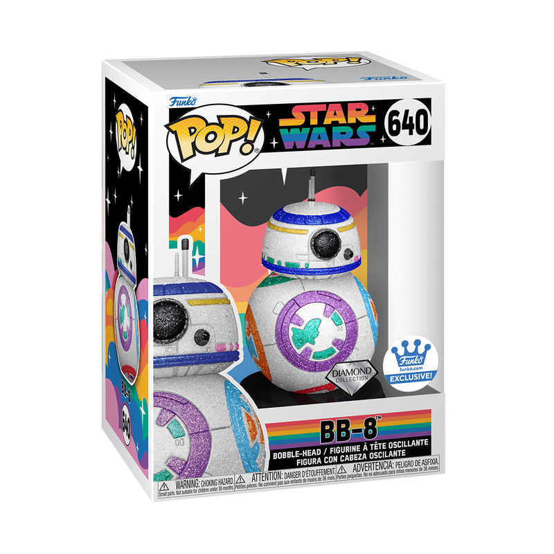 Limited Edition Star Wars BB-8 Pride Bobble-Head Pop! and Bag Bundle