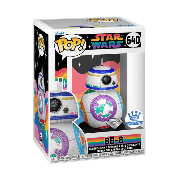 Limited Edition Star Wars BB-8 Pride Bobble-Head Pop! and Bag Bundle