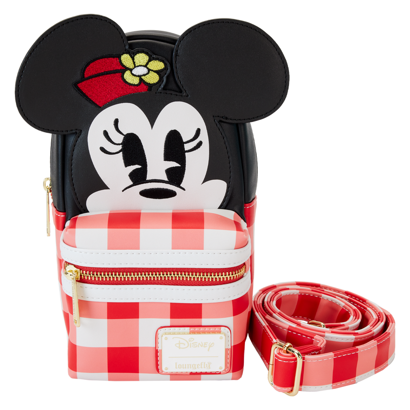 Minnie Mouse Picnic Blanket Cup Holder Crossbody Bag