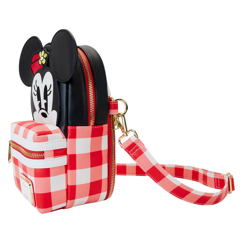 Minnie Mouse Picnic Blanket Cup Holder Crossbody Bag