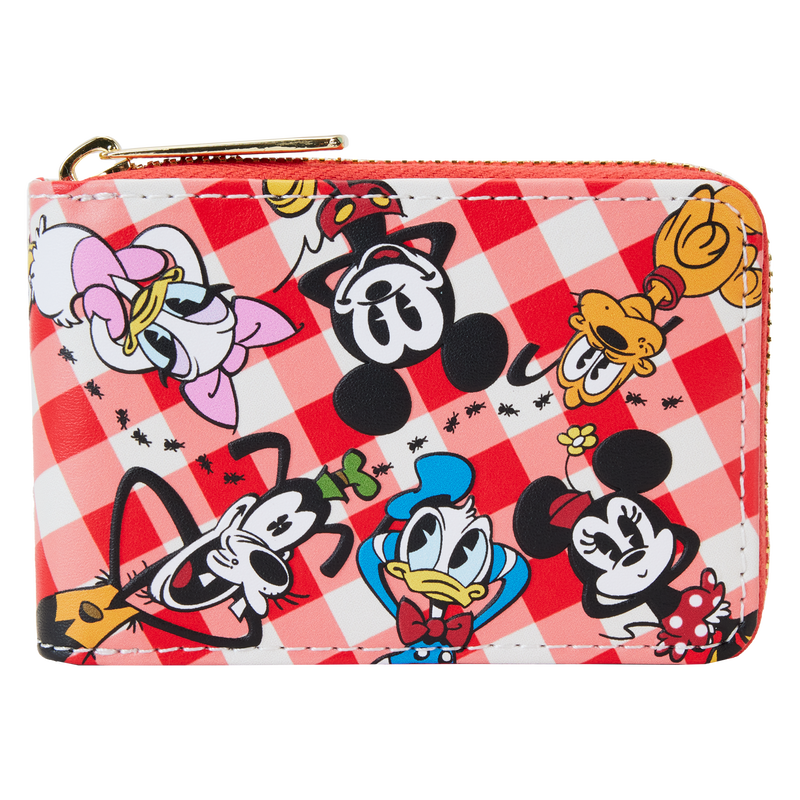 Mickey & Friends Picnic Basket Accordion Zip Around Wallet