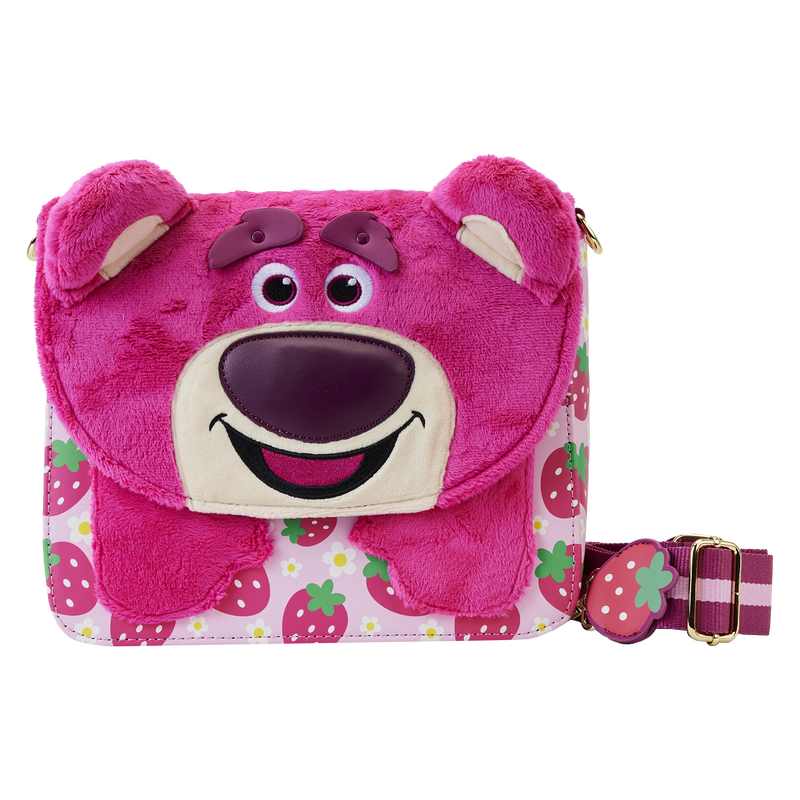 Toy Story Lotso Plush Berry Strap Crossbody Bag