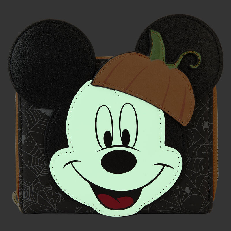 Mickey Mouse Pumpkin Zip Around Wallet