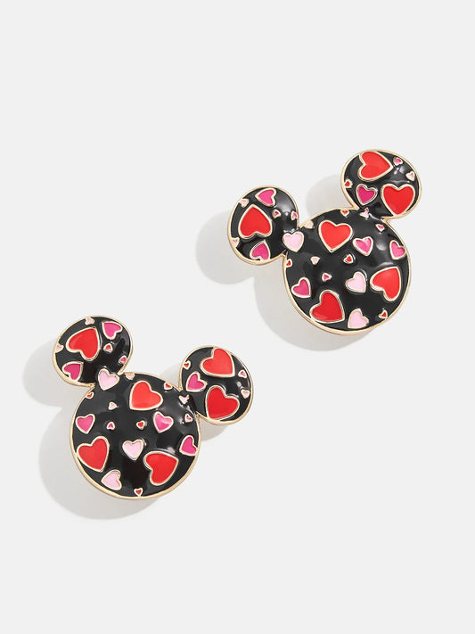 Mickey Mouse Disney Repeating Hearts Earrings