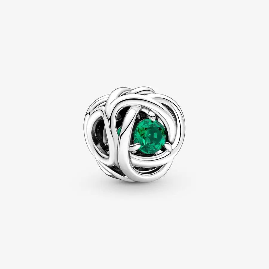 May Green Eternity Circle Charm