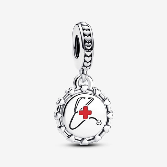 Stethoscope Engravable Dangle Charm