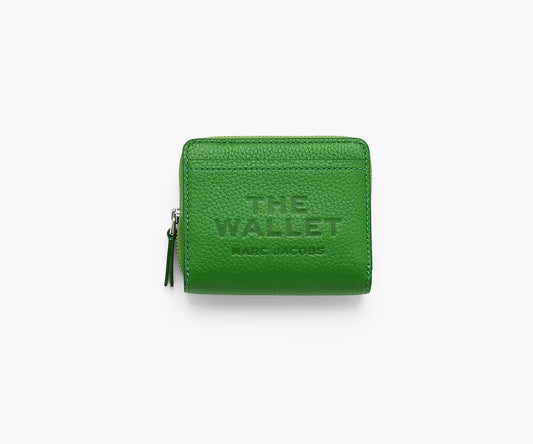 THE LEATHER MINI COMPACT WALLET- Kiwi