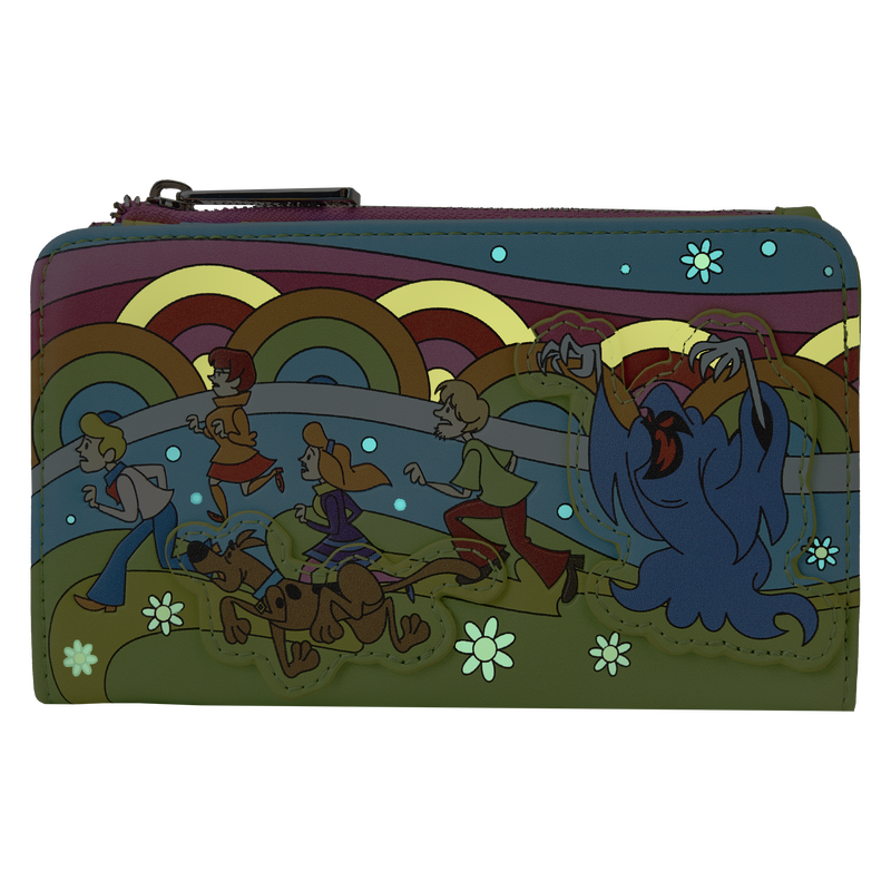 Scooby-Doo Psychedelic Monster Chase Glow Flap Wallet