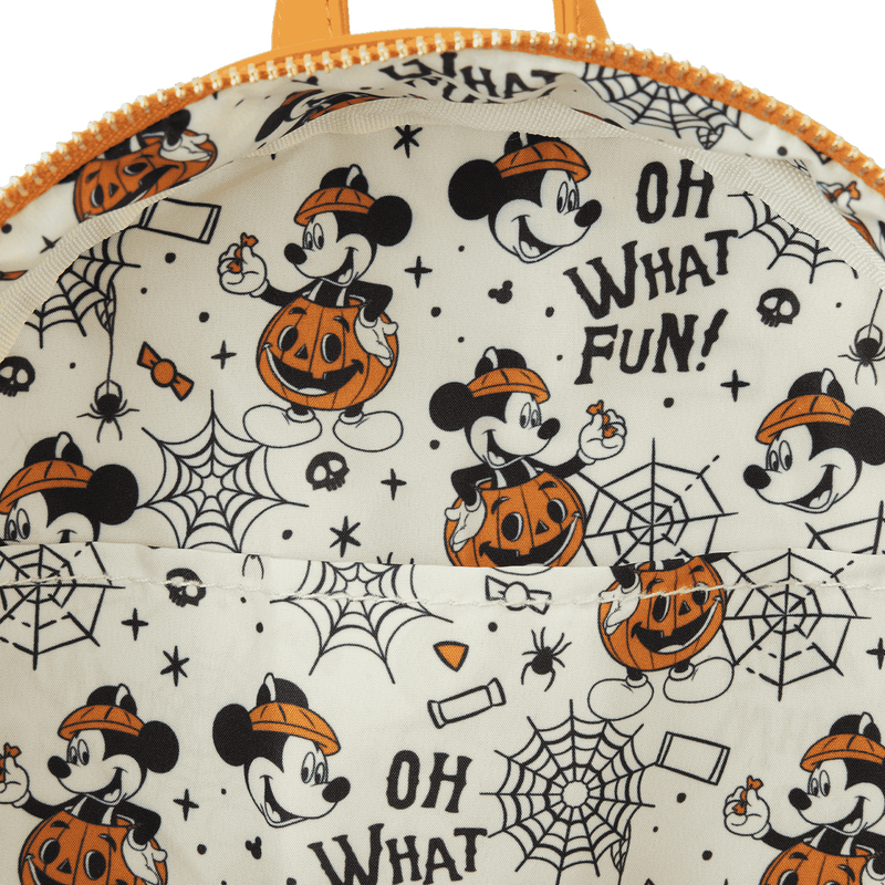 Mickey Mouse Pumpkin Light Up Mini Backpack