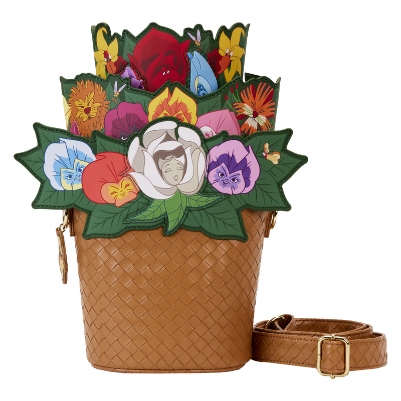 Alice In Wonderland Exclusive Singing Flower Basket Crossbody Bag
