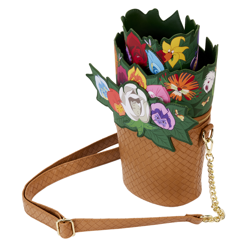 Alice In Wonderland Exclusive Singing Flower Basket Crossbody Bag
