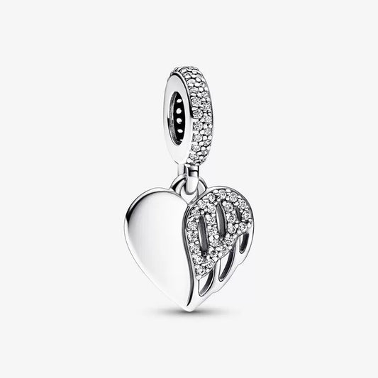 Heart & Angel Dangle Charm