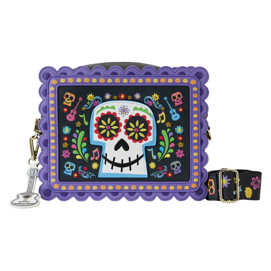 Coco Miguel Calavera Floral Skull Crossbody Bag