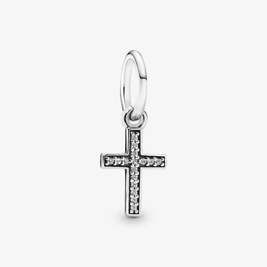 Sparkling Cross Dangle Charm