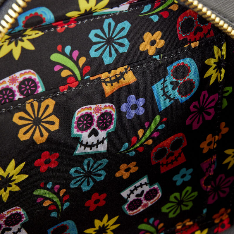 Coco Miguel Calavera Floral Skull Crossbody Bag